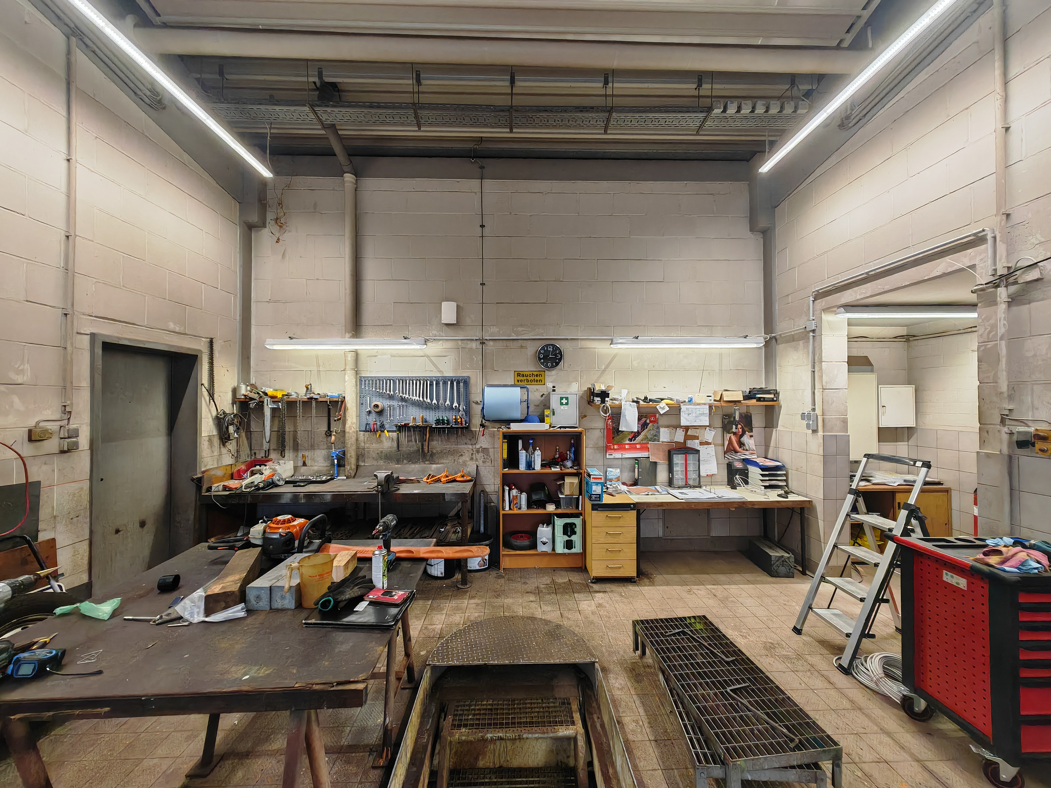 Erneuerung der Beleuchtung auf einem Betriebshof